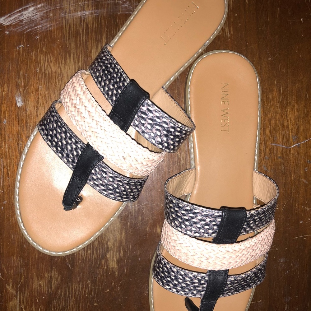 Nine West sandals.